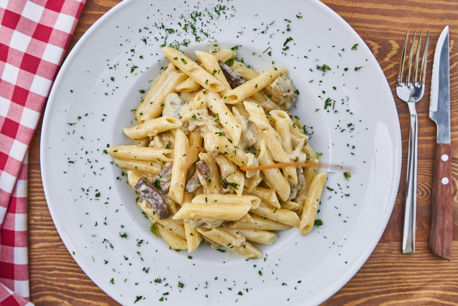 Norcina, saucisse et crème