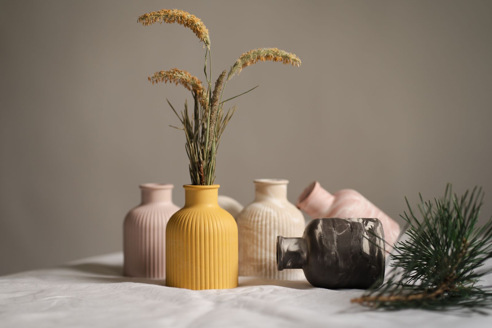 Série de vases en céramique
