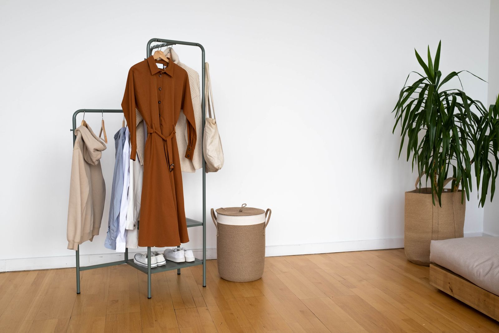Robe sur un portant