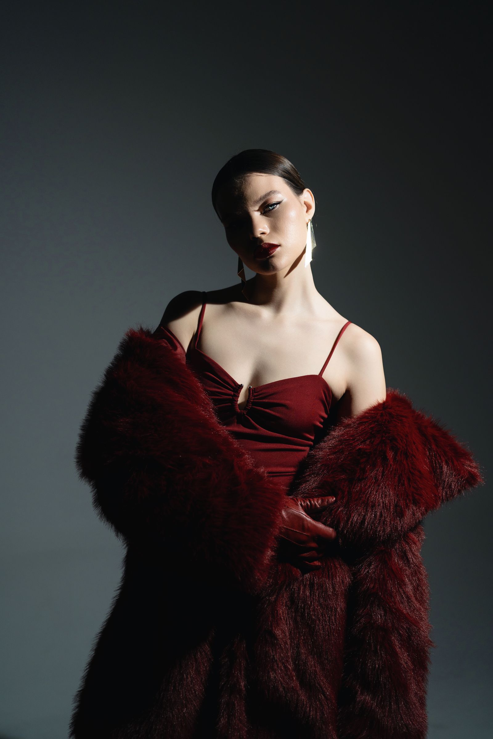 Robe du soir en studio