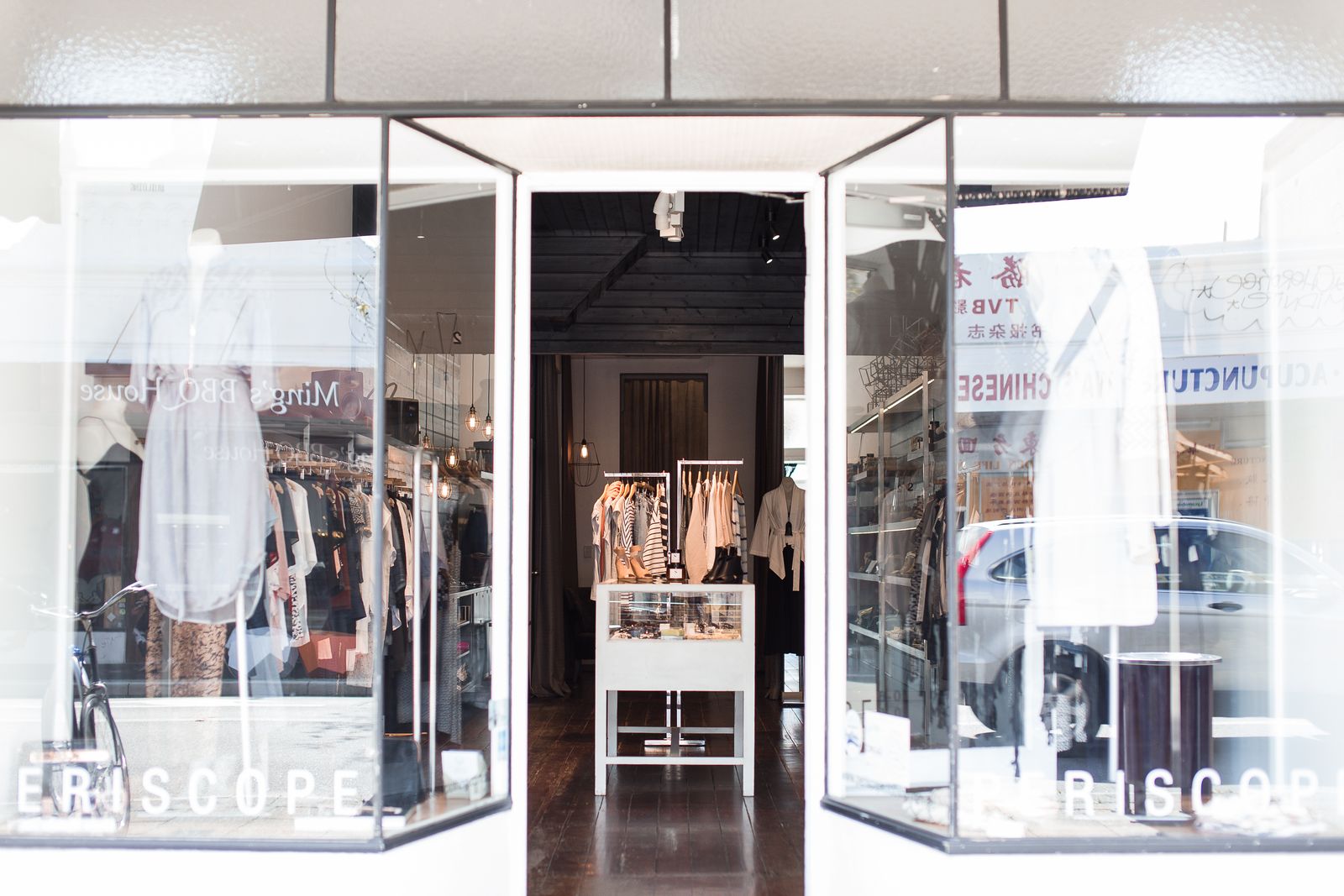 Vitrine de la boutique