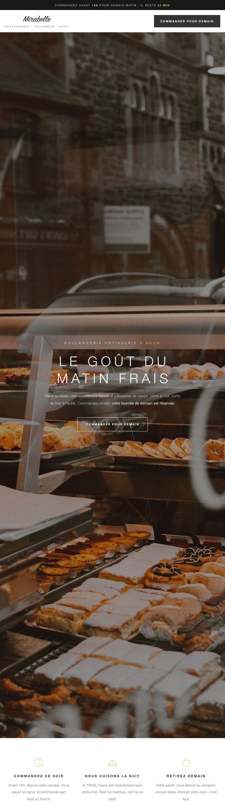 Démonstration boulangerie, Boulangerie Mirabelle