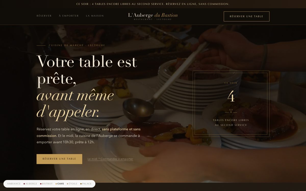 Restaurant, ambiance Cave